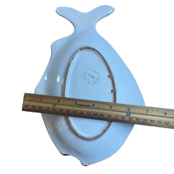 VTG La Musa Italy Fish Serving Dish Colorful Platter Wall Hanging 10”x7” READ - Picture 4 of 5